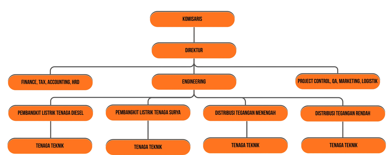 Struktur Organisasi PT Aliansi Prima Energi